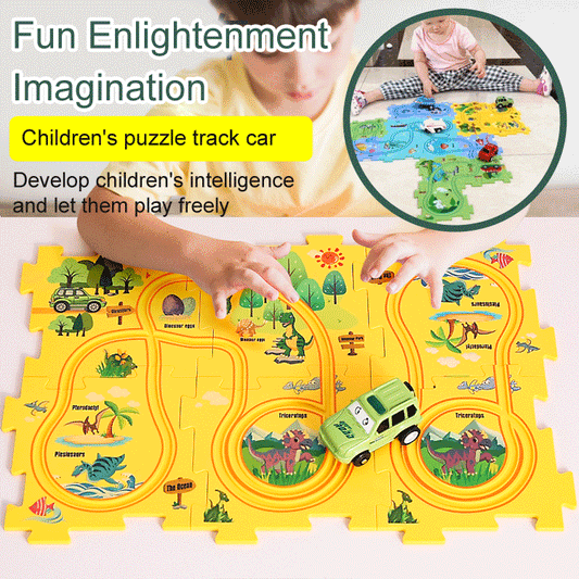 🧩Children's Educational Puzzle Track Car Play Set🧩