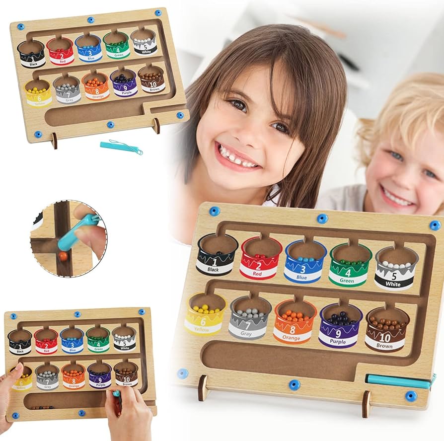 Sassari™- Magnetic Color And Number Maze Toy