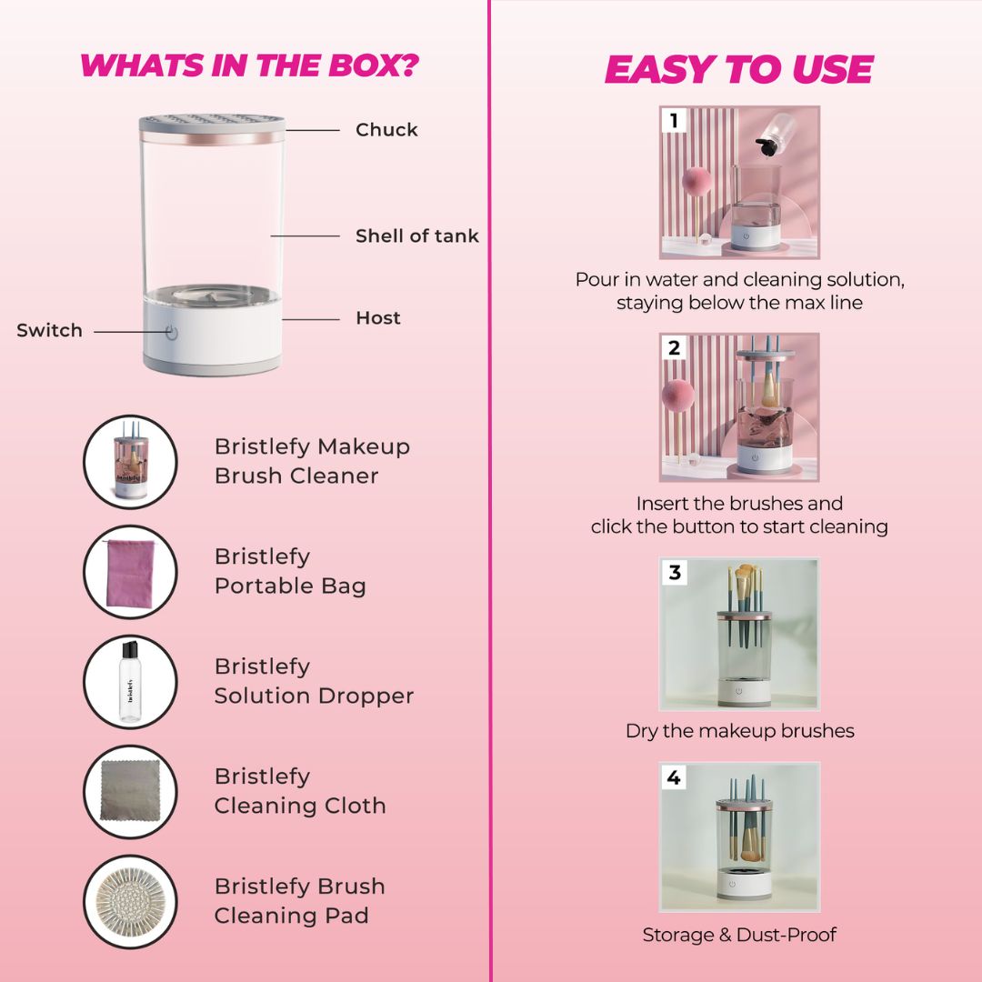 Bristlefy™ - Electric Makeup Brush Cleaner