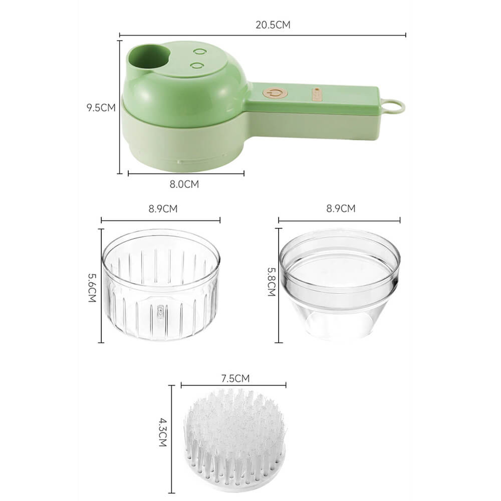 4 In 1 Handheld Electric Vegetable Cutter Set