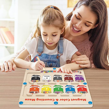 Sassari™- Magnetic Color And Number Maze Toy