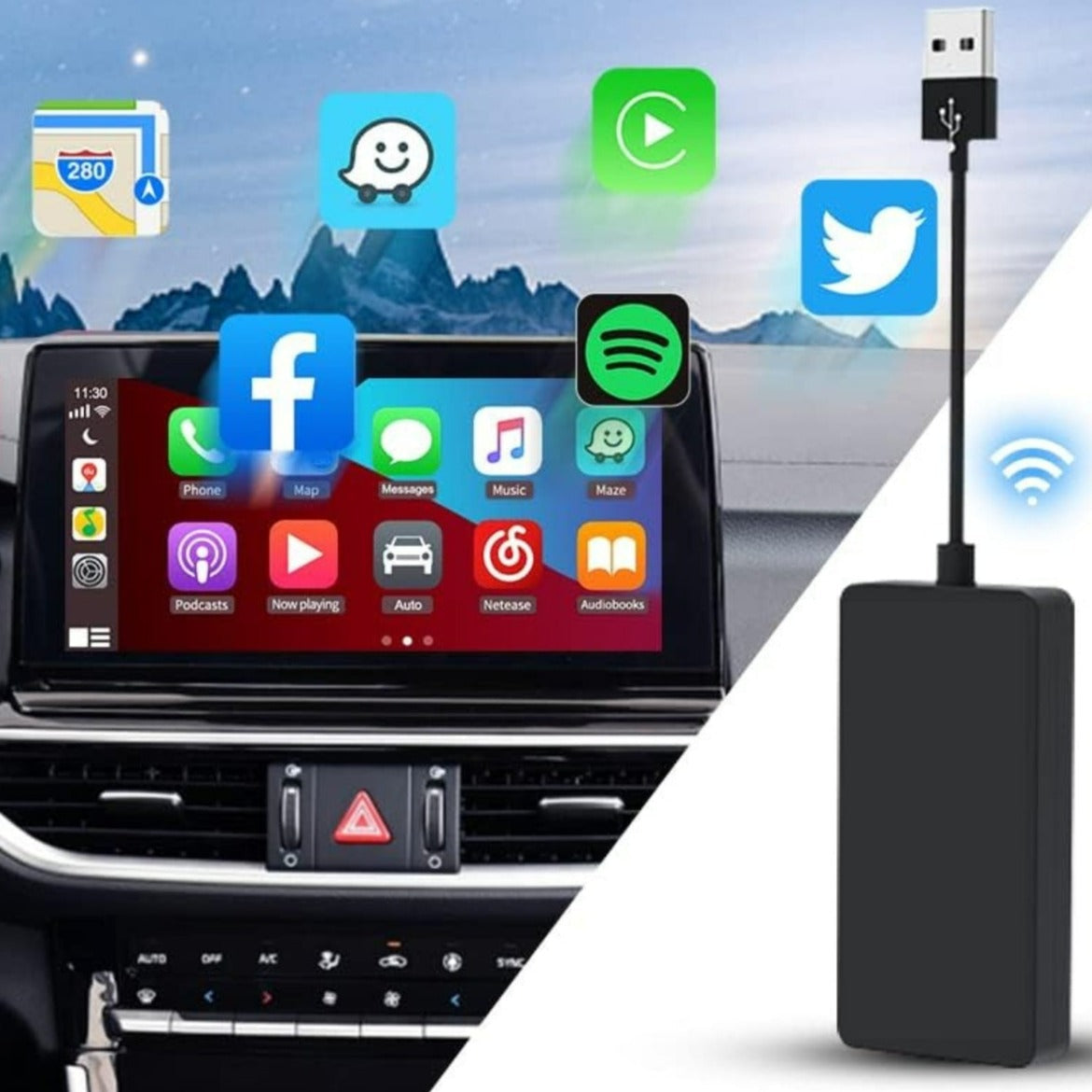 TRAVELBUDDY™ | UNIVERSAL CARPLAY ADAPTER + FREE GIFT!