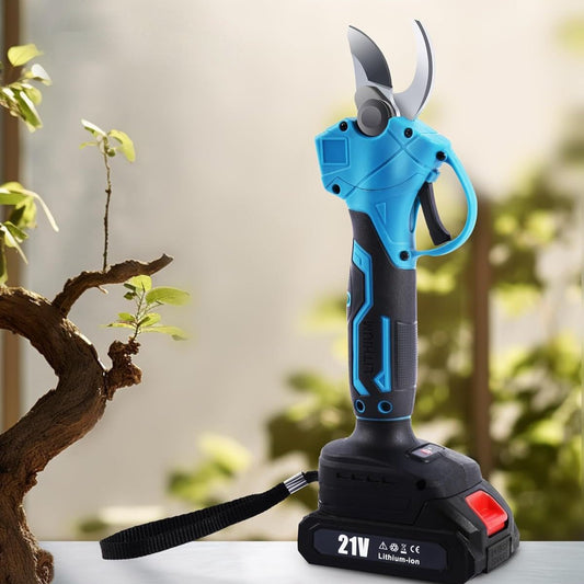 Cordless Electric Pruning Shears + 2 Batteries 21V